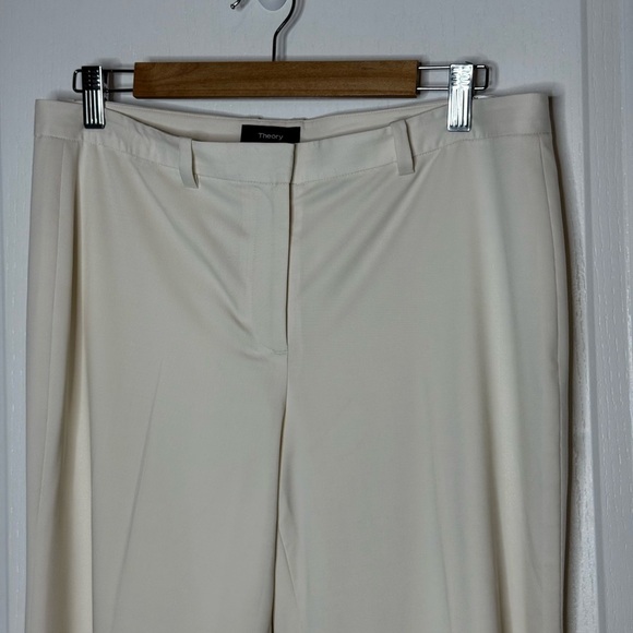 Theory Cream Tailored Trousers women’s pants  size 8 - Picture 9 of 9